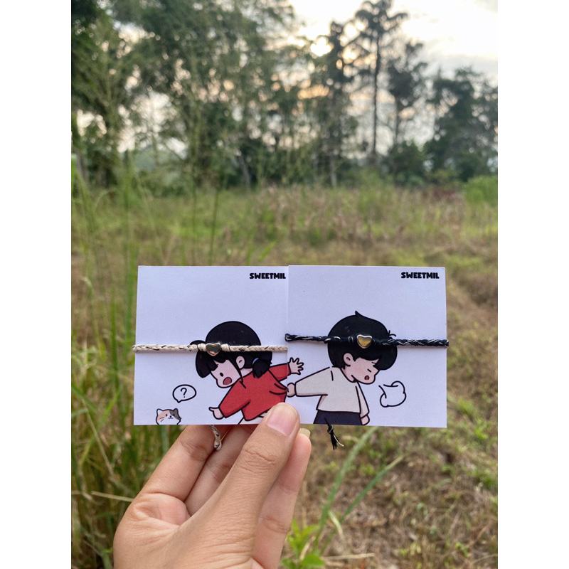 Gelang Couple - Gelang Benang Couple - Gelang  Love