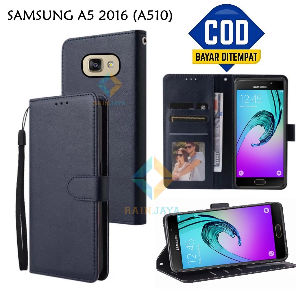 Flip Case SAMSUNG A5 2016 (A510) Leather Case Premium Flip Cover Wallet