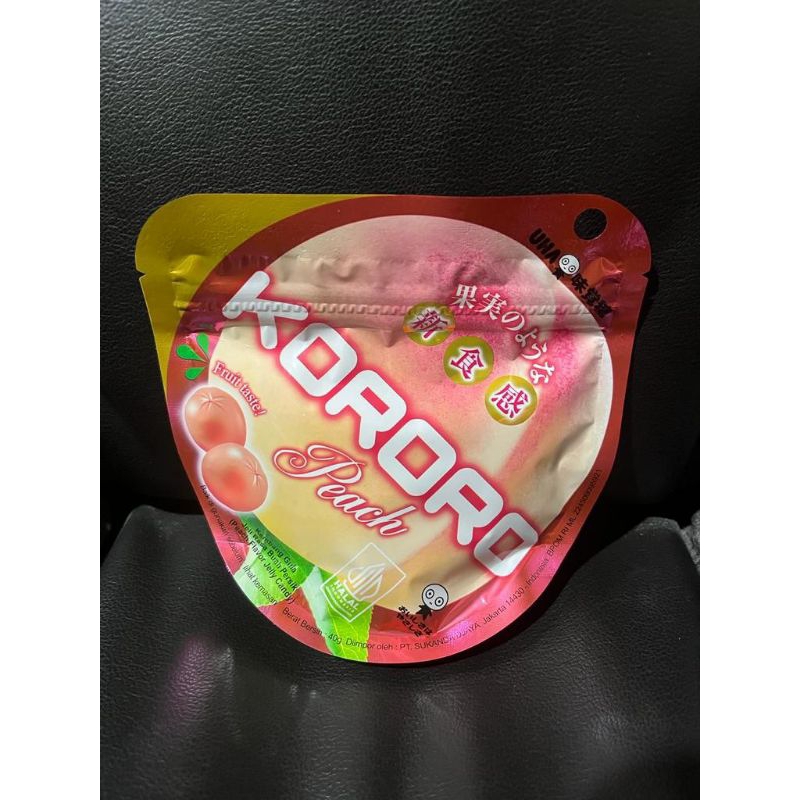 

UHA Kororo Peach jelly candy / Permen jeli Jepang rasa buah persik 40g permen sultan premium rasa buah import jepang