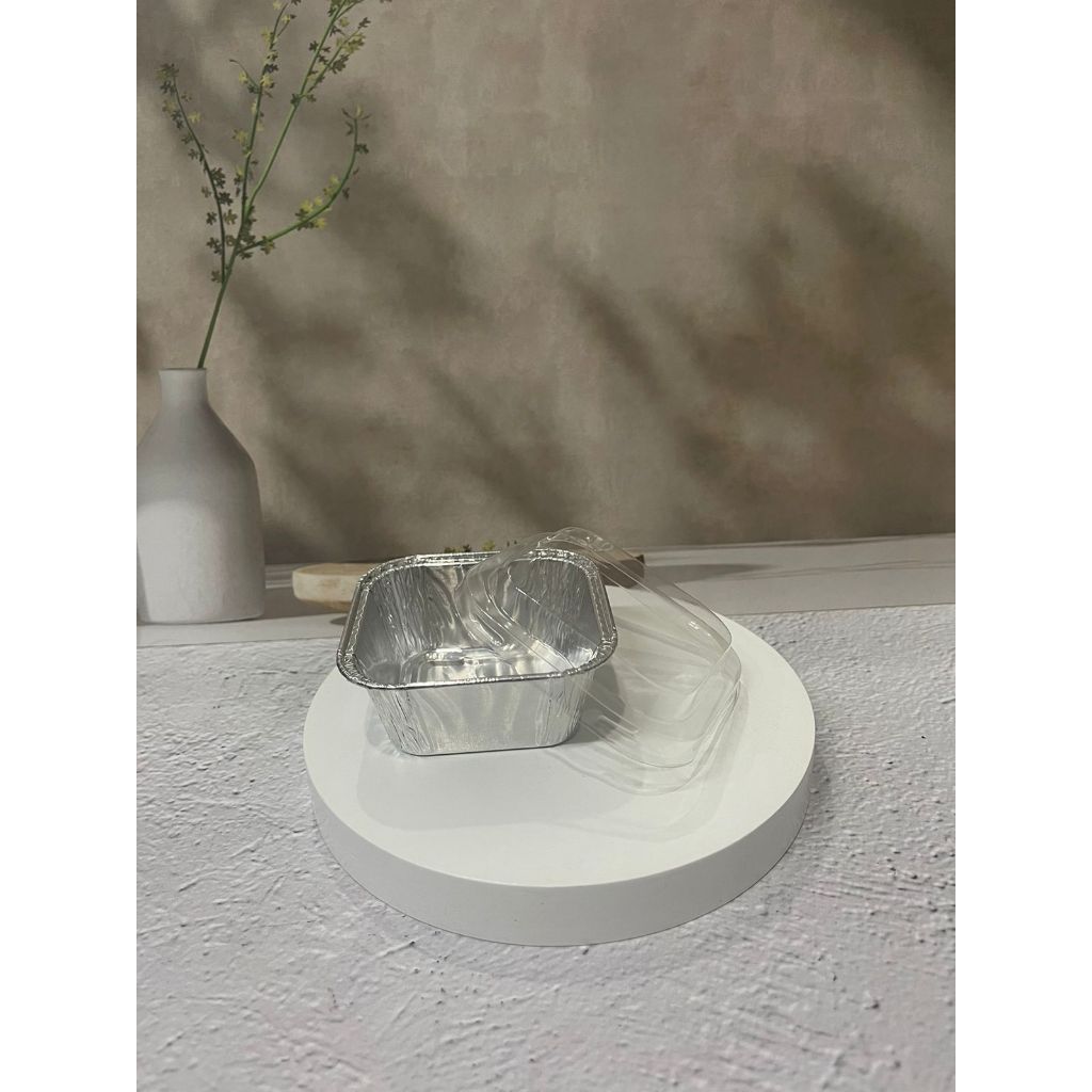 [25pcs] Alumunium Tray OX 100 Kotak Kecil / OX 100 + Tutup / Makaroni Schotel / Cup Makaroni / Tray 