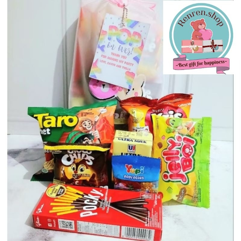 

Free card paket snack pouch ulang tahun anak