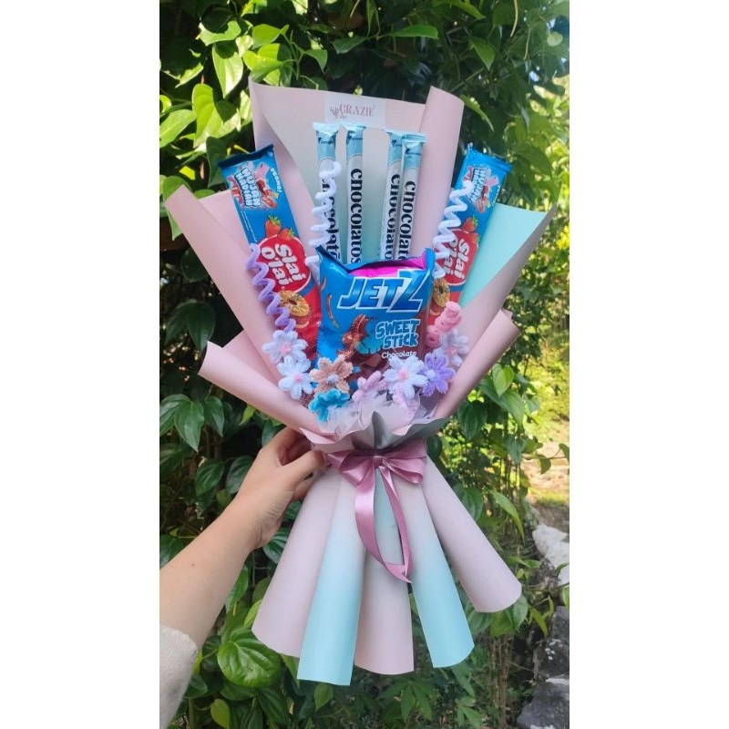 

Snack Bouquet/Hadiah wisuda murah, Hadiah Ulang Tahun Murah, Hadiah Sempro