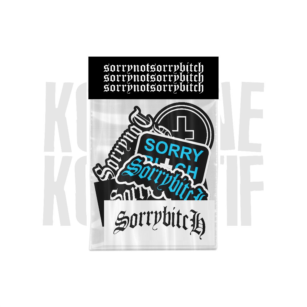 

Stikerpack Brand Sorry Not Sory Btch