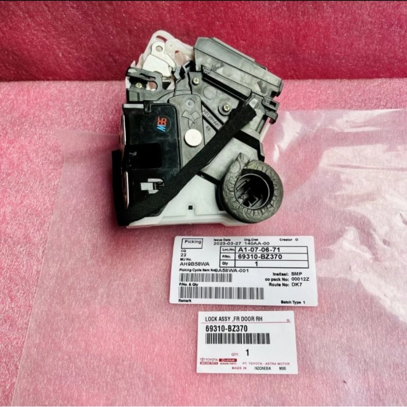 Door lock pintu depan kanan bagian supir Toyota 69310-BZ370 Calya Sigra All New Rush Terios Grand Ne