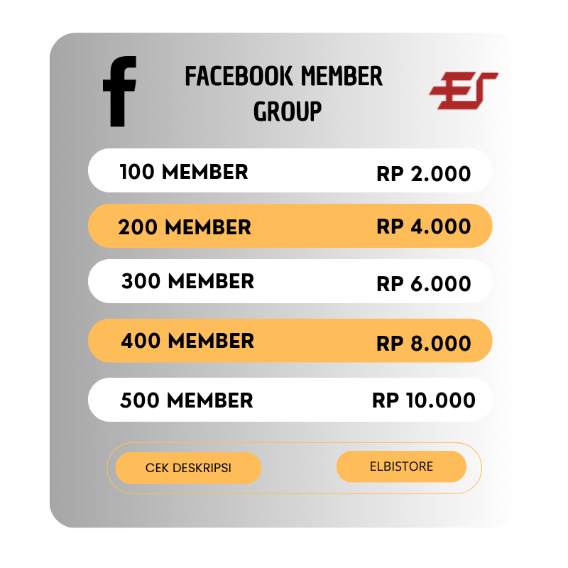 Facebook Member Grup bergaransi