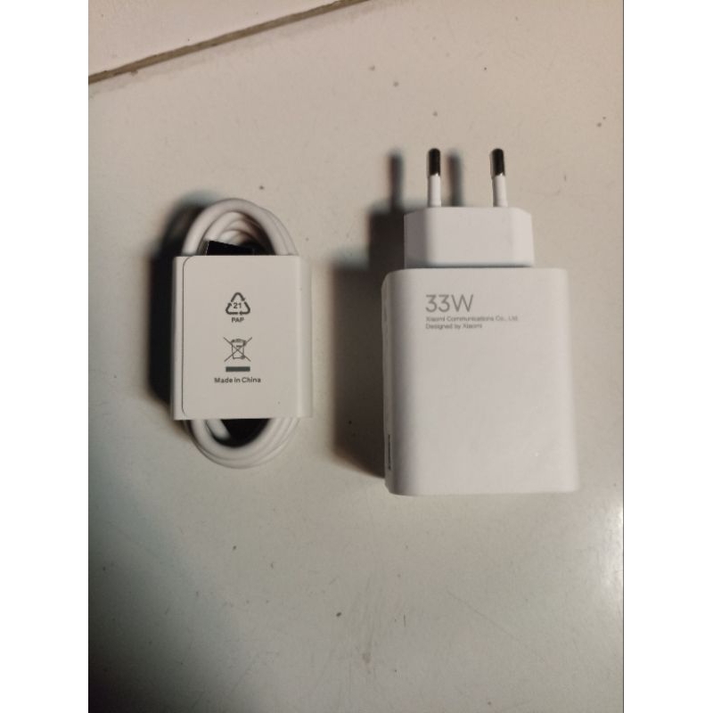 CHARGER XIAOMI 33 WATT  TURBO CHARGING  COPOTAN