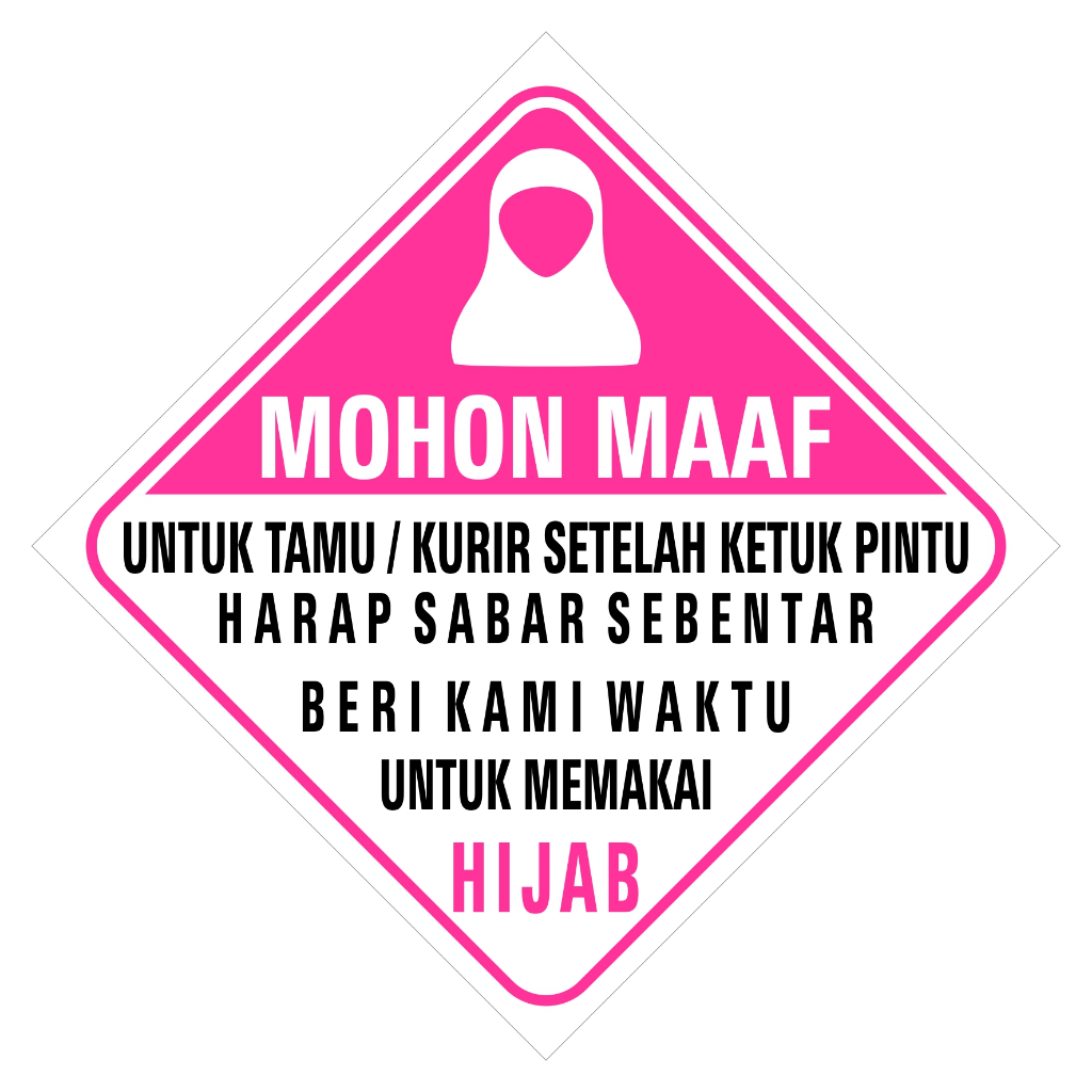 

STICKER DAN ACRYLIC BERI WAKTU MEMAKAI HIJAB UKURAN 10CM X 10CM BEBAS PILIH STIKER AJA ATAU SAMA AKRILIK