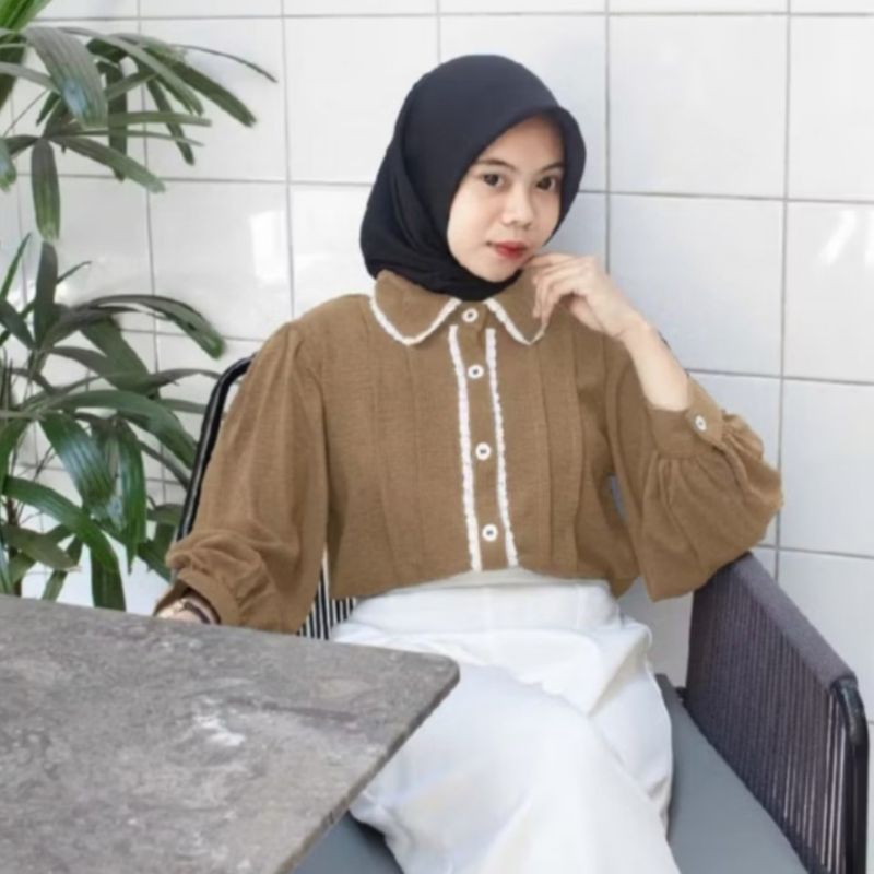 BLOUSE NABILA RENDA  REMPEL CRINKLE AIRFLOW