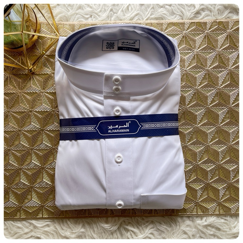 Jubah Al Haramain Viet Polister Putih Dewasa