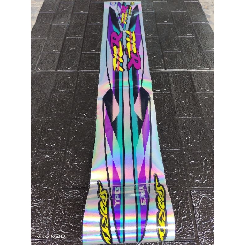 Striping stiker variasi Yamaha f1zr Fiz r sporty tahun 97 98 merah biru hitam