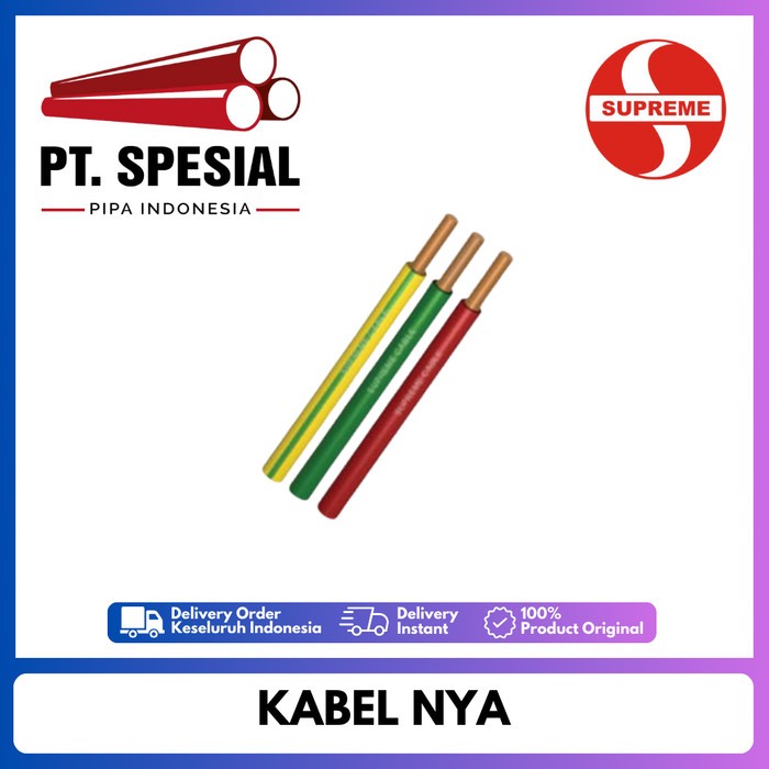 Kabel Tunggal Supreme NYA 1x1.5 mm Kabel Listrik Tunggal Kawat Per Roll 50Mtr - 03