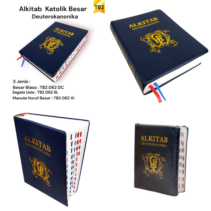 Sampul Buku Alkitab Berbagai Ukuran Bahan Kain dan Kulit Sintesis