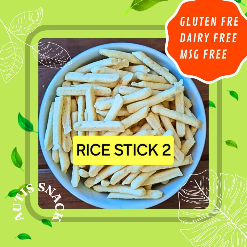 

RICE STICK NON TELUR, AUTIS FOODS, GLUTEN FREE/ DAIRY FREE/ MSG FREE / SNACK AUTISME