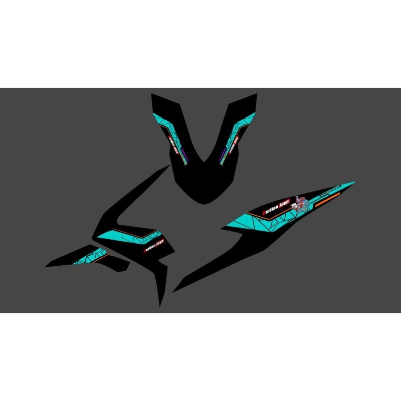 STRIPING TRANSPARAN BEAT DELUXE 2020 DESAIN LIVERY BUS BERLIAN JAYA TERBARU