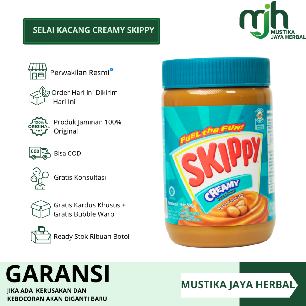 JUAL SKIPPY PEANUT CHUNKY CREAMY  500 g / SELAI KACANG SKIPPY 500 GR / SELAI SKIPPY BUTTER 500GR OVE