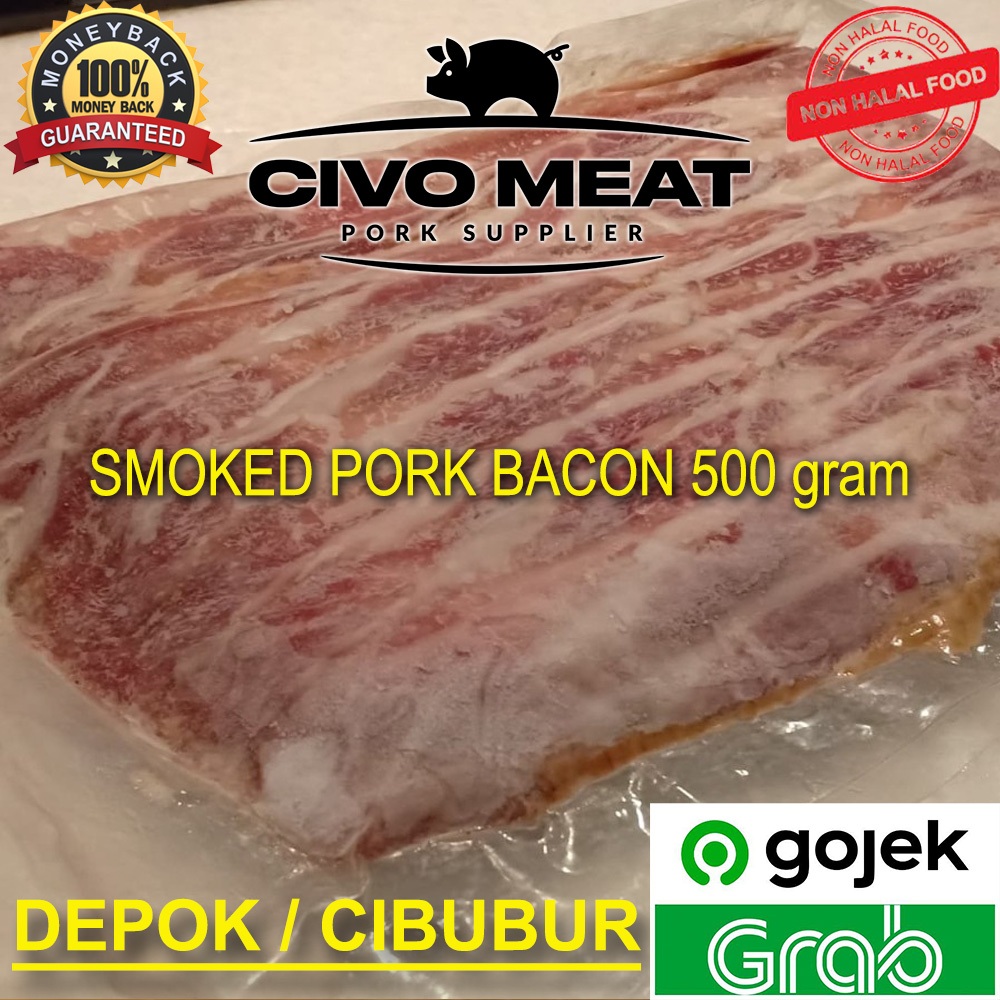 

Streaky Bacon / Smoked Bacon - siap makan 500gr