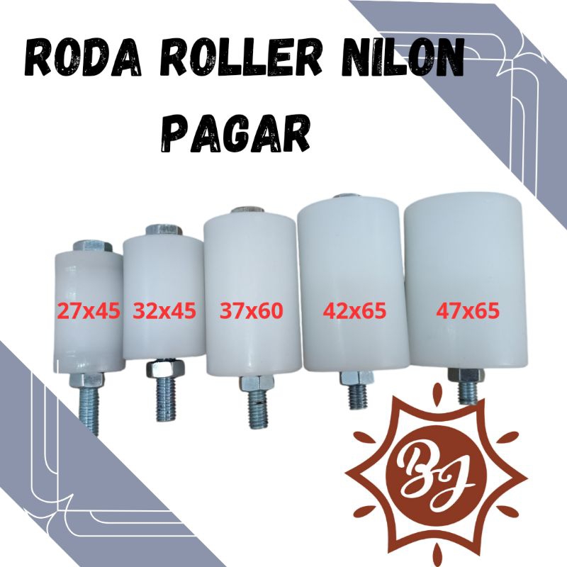 Roller Nilon // Roller Nylon // Roller nilon pagar Stainless // Bearing Pintu Pagar mini, kecil, sed