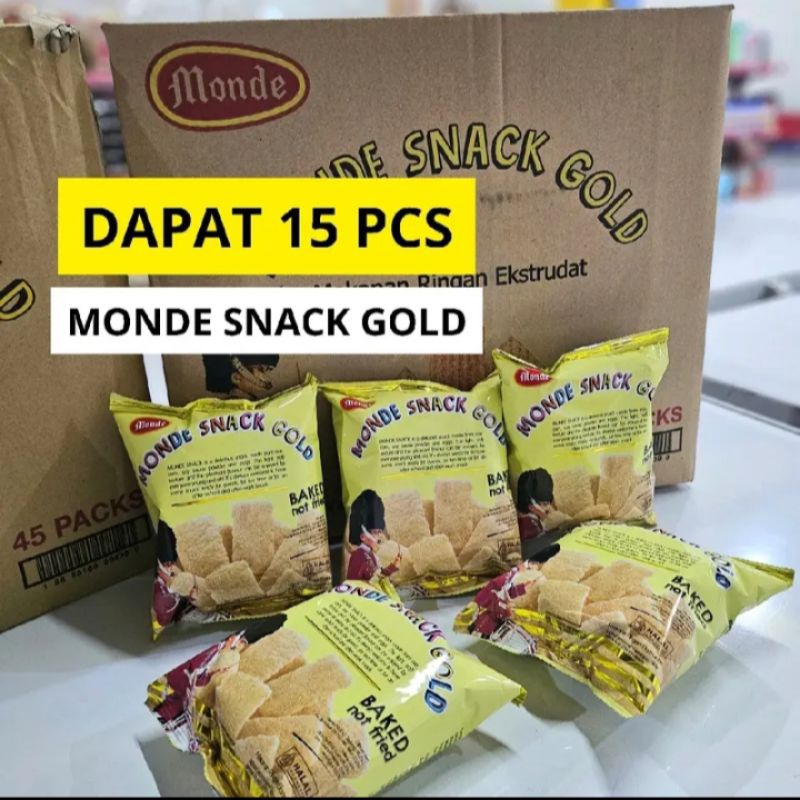 

(15 pcs ) Monde Snack gold termurah 27gr