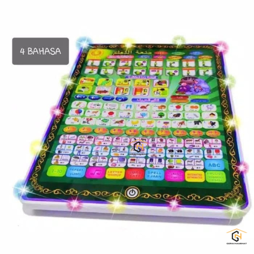 Tab Tablet Playpad Mainan Edukasi Anak Muslim Belajar Bacaan Shalat Al Quran 4 Bahasa Toy Kids Ipad