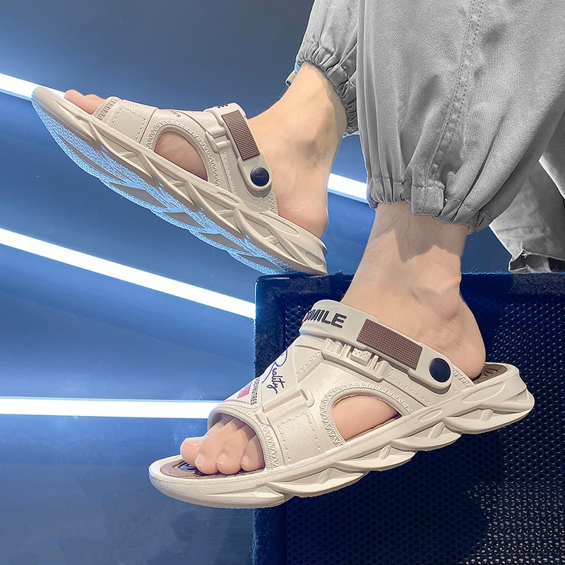 Sandal Pria sandal Gunung Pria cowok Kulit Trendy Terkini sendal gunung pria casual outdoor