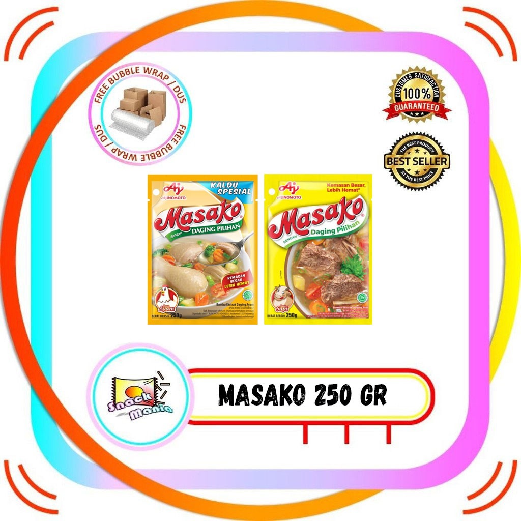 

Masako Bubuk Kaldu Penyedap Rasa Ayam & Sapi 250 gr