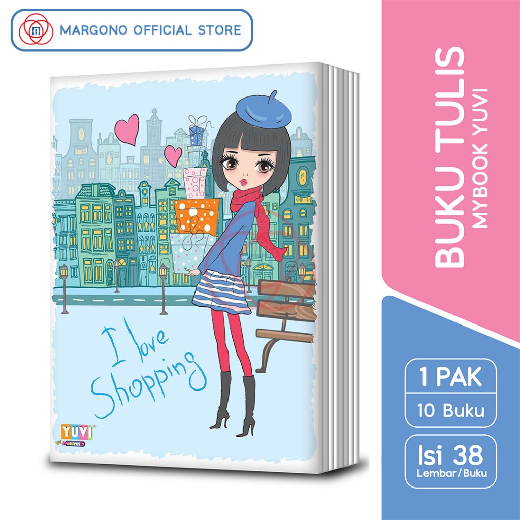 

My Book Yuvi Buku Tulis Smart Girls 38 Lembar - 10 Buku