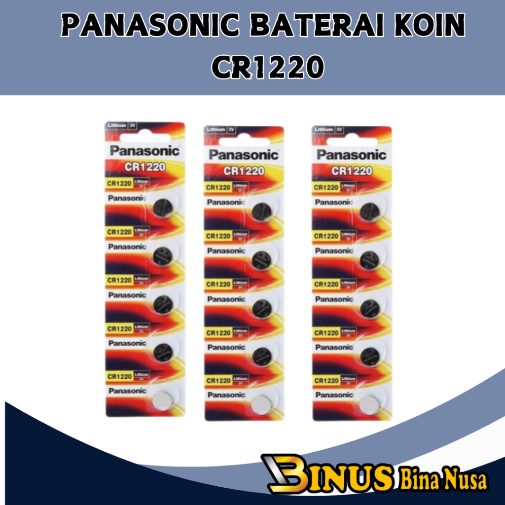 PANASONIC CR1220 ORIGINAL BATERAI BATERE BATTERY BATREI PANASONIC CR1220 CR 1220 CR-1220