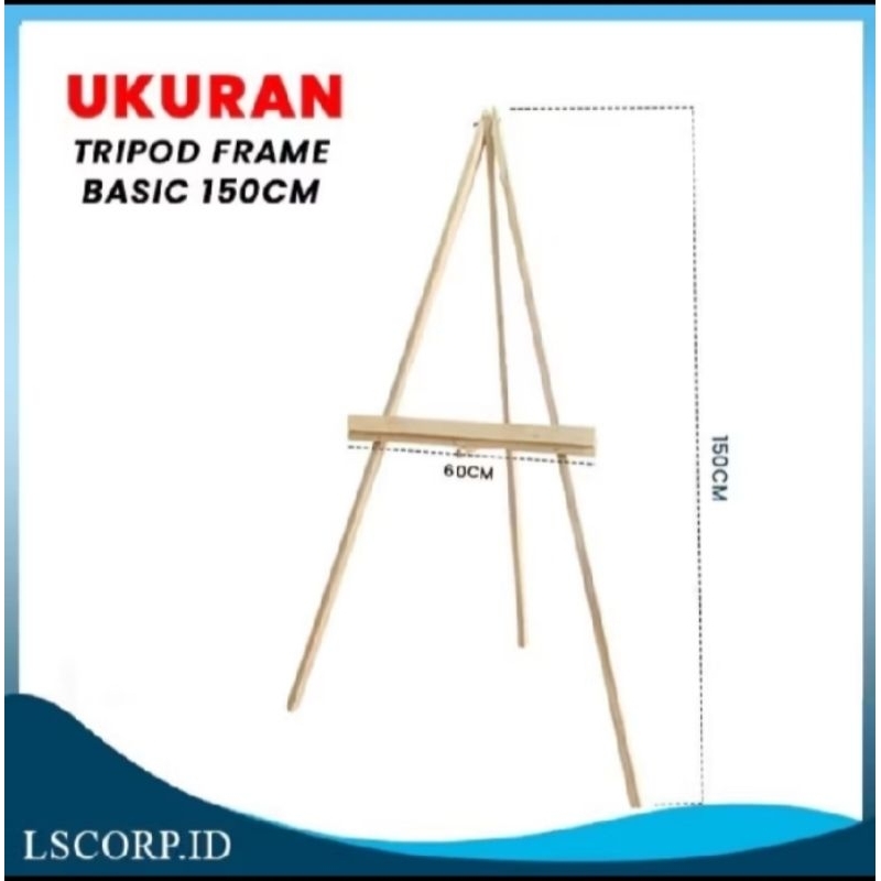 

Tripod standing kayu ukuran 130 cm x 50 cm , tripod stand frame foto , tripod murah , tripod kayu aesthetic