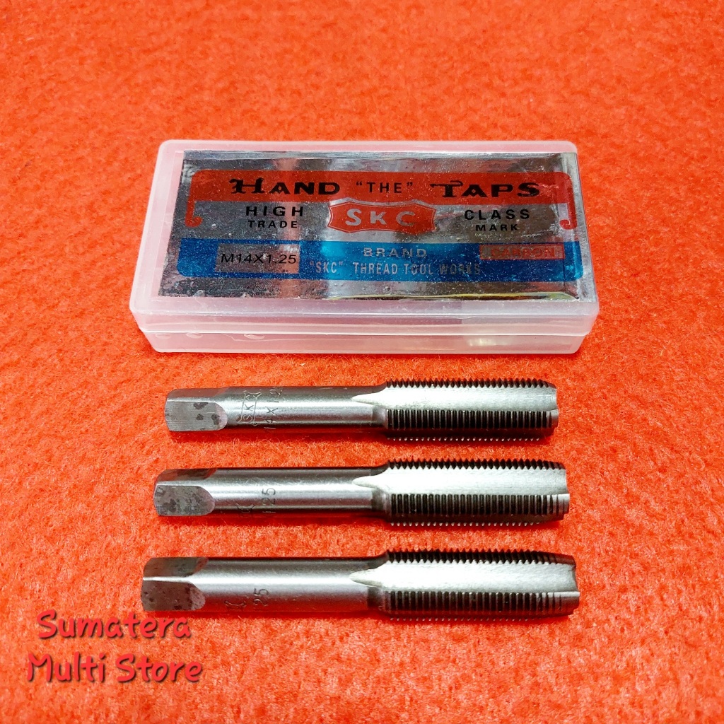 Hand Taps M14 x 1,25 - Mata Tap Baut 19 Halus - Pembuat Derat 14 mm