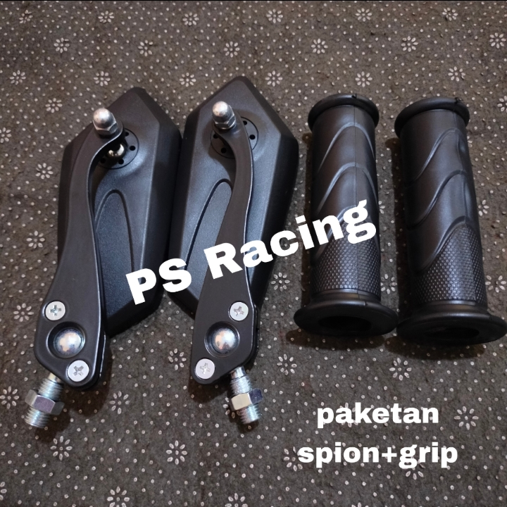 Spion Koso Spion Variasi + grip standar honda Universal semua motor spion lipat model koso