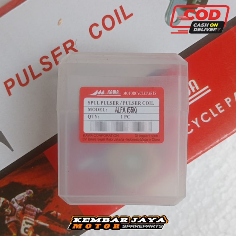 Spul Pulser Fulser Coil YAMAHA Alfa (55) Merk ORIGINAL KAWA