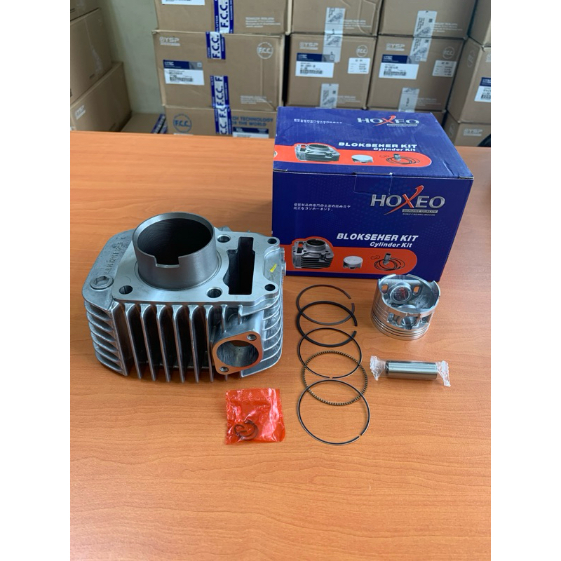 (HOXEO) Blok Cylinder Set Supra X 125 Fi KPH / Blok Seher Kit Supra X 125 New / Original