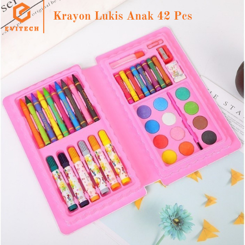 

Crayon Mewarnai 42PCS / Crayon Lukis Anak 42PCS / Pensil Warna Anak