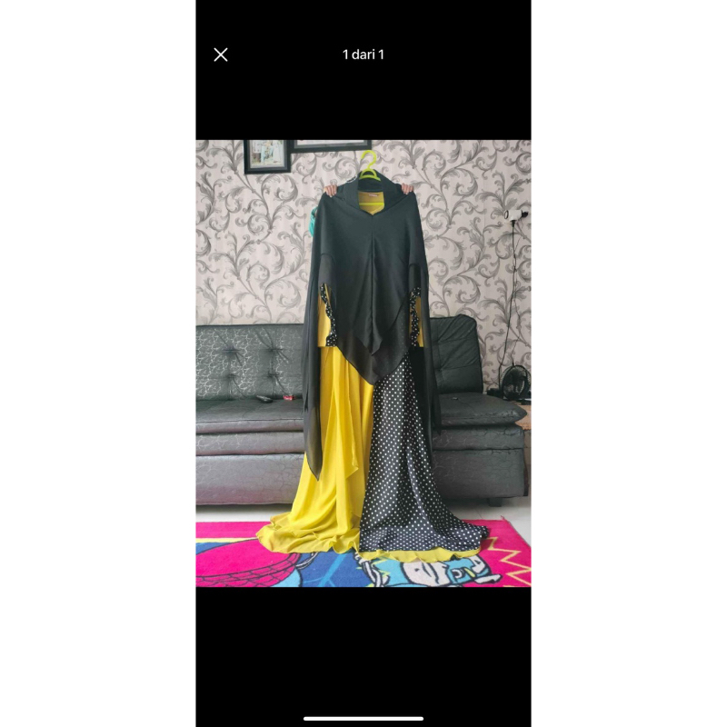 prelove PL set gamis syari