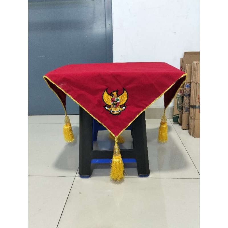 alas baki taplak baki upacara bendera paskibra