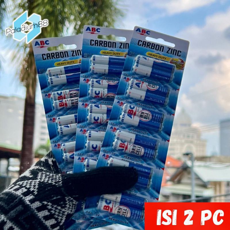 (2 Pcs) Baterai ABC AAA A3 Biru