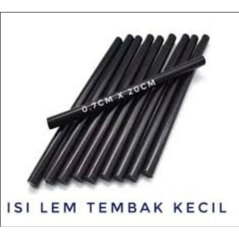 LEM TEMBAK / ISI LEM TEMBAK WARNA HITAM KECIL