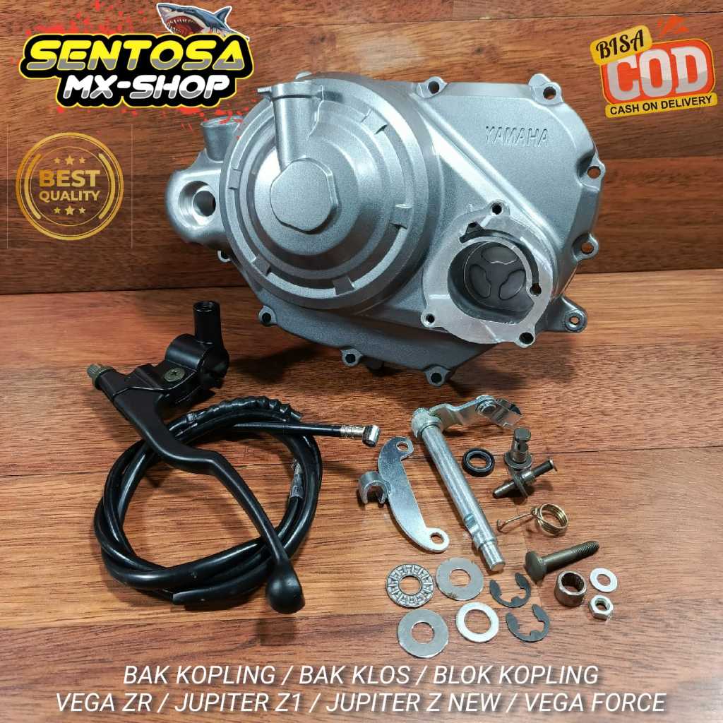 BAK KOPLING BLOK KOPLING BAK KLOS KOMPLIT PLUS HANDEL WARNA TITANIUM MOTOR YAMAHA VEGA ZR / JUPITER 