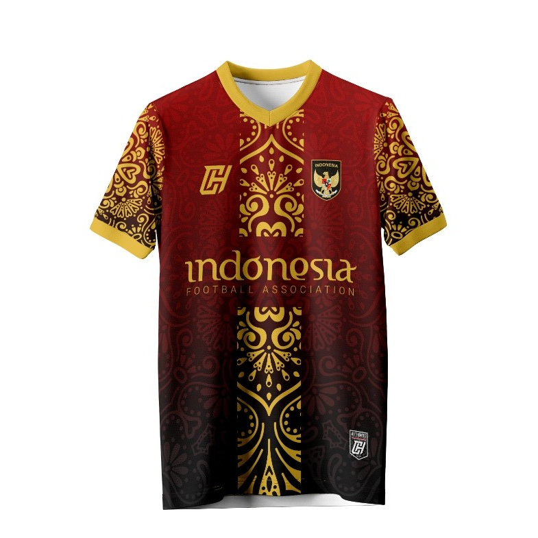 Jersey Futsal Printing  Motif Batik Custom Nama dan Nomor Terbaik
