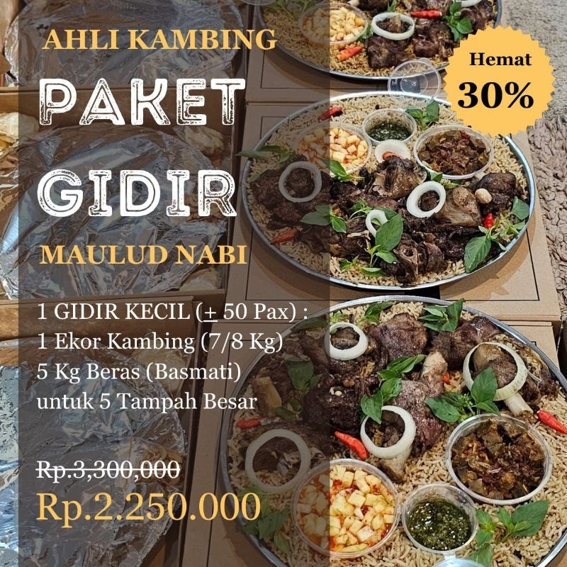 

PAKET KEBULI GIDIR KECIL - Ahli Kambing