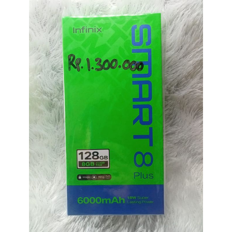 JUAL HP INFINIX SMART 8 PLUS RAM 4+4/128 BARU