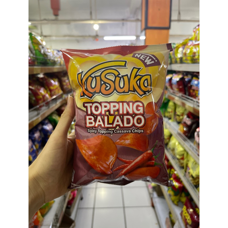 

kusuka topping balado 60g - kusuka keripik singkong balado