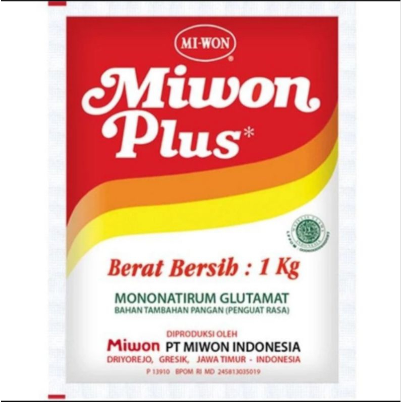 

MIWON PLUS 1 kg / Mi Won Penguat Rasa / MSG / Micin Vetsin Miwon