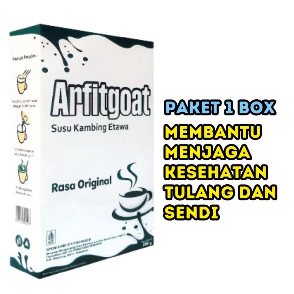 

Susu Kambing Etawa Rasa Original Arfitgoat - Bantu Atasi Asam Urat & Nyeri Sendi BPOM HALAL