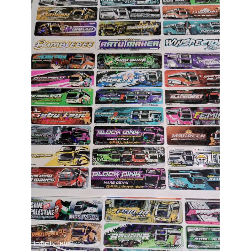 

Mainan stiker bismania BASURi Lanjutan hologram isi 45pcs/lembar