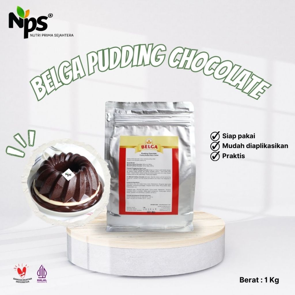 

BELGA Pudding Chocolate / Tepung Premix Pudding Chocolate