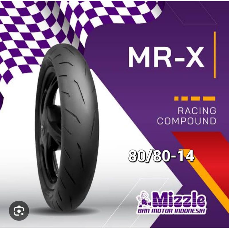 Ban tubeless Mizzle 80/80-14