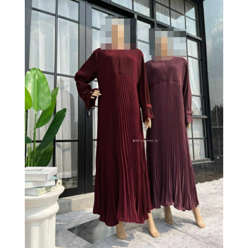 PAYDAY SALE Hana Pleated Dress by Bellaluna / gamis plisket