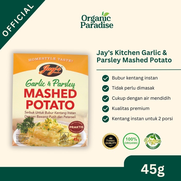 

Jay's Mashed Potato Garlic & Parsley