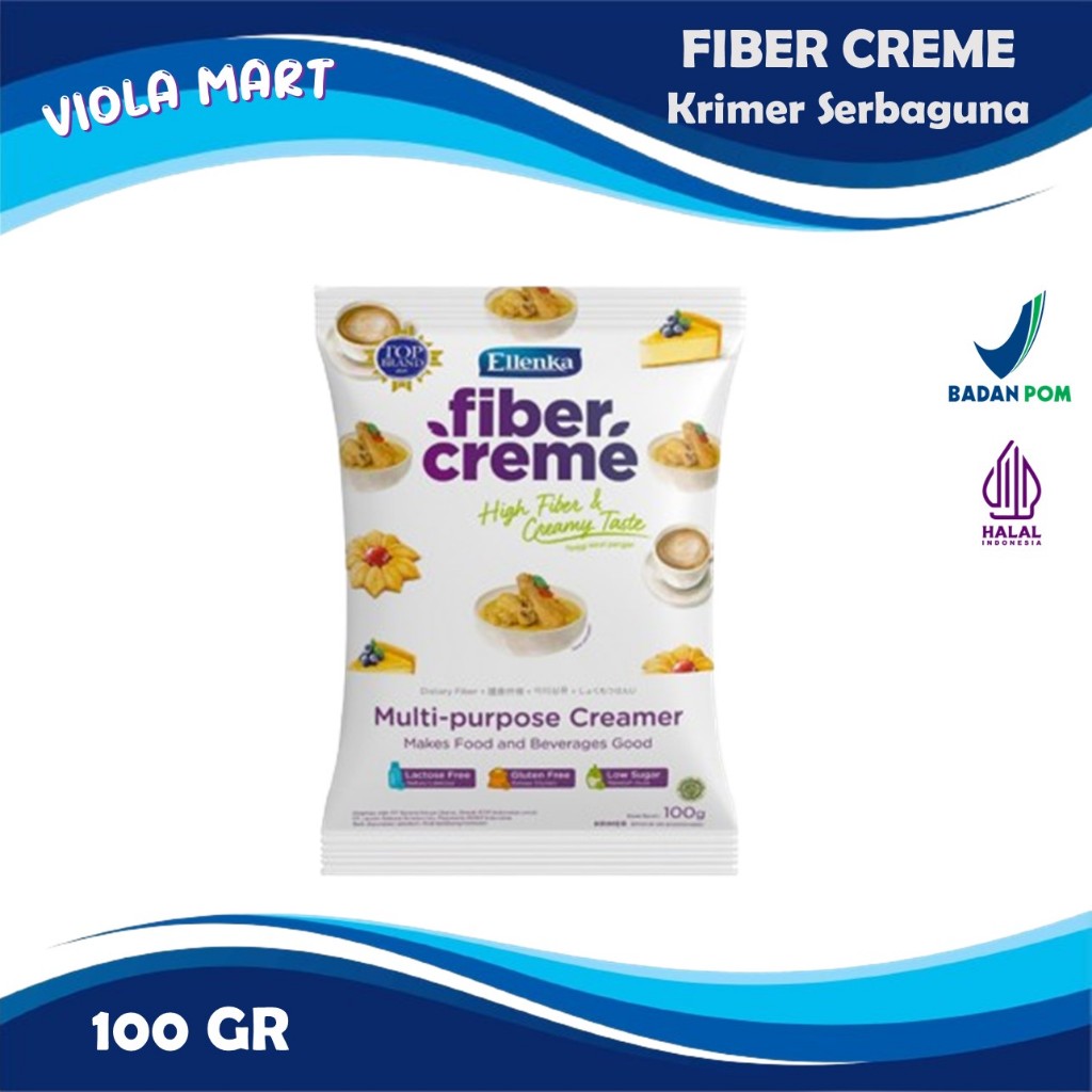 

FIBER CREME Kemasan 100gr / Krimer Serbaguna Tinggi Serat